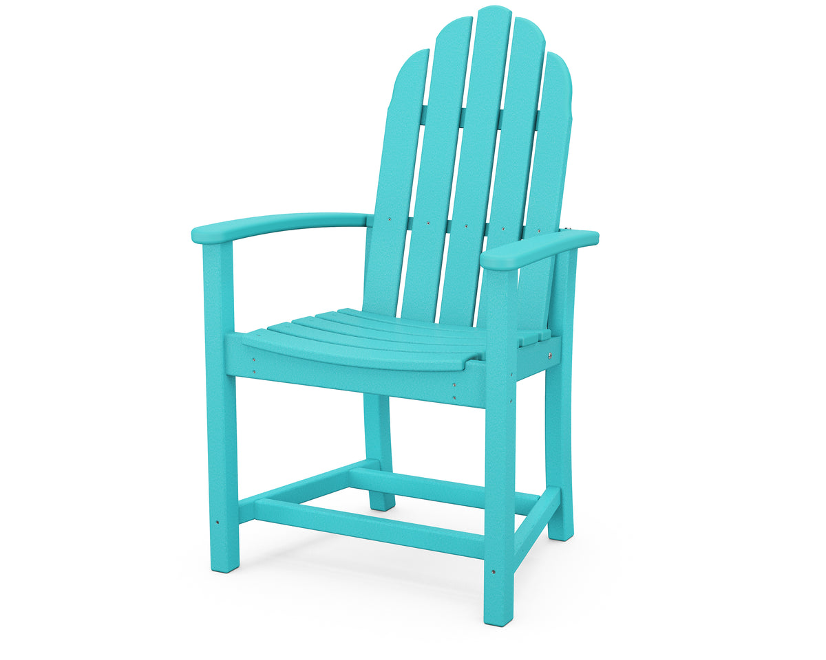 POLYWOOD Classic Adirondack Dining Chair in Aruba