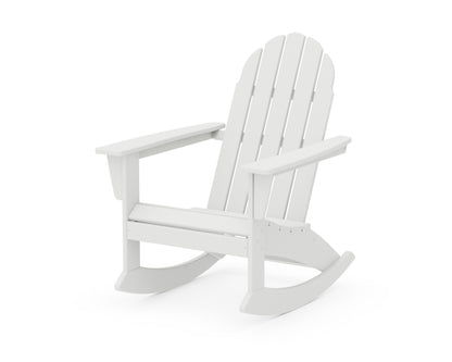POLYWOOD Vineyard Adirondack Rocking Chair in White