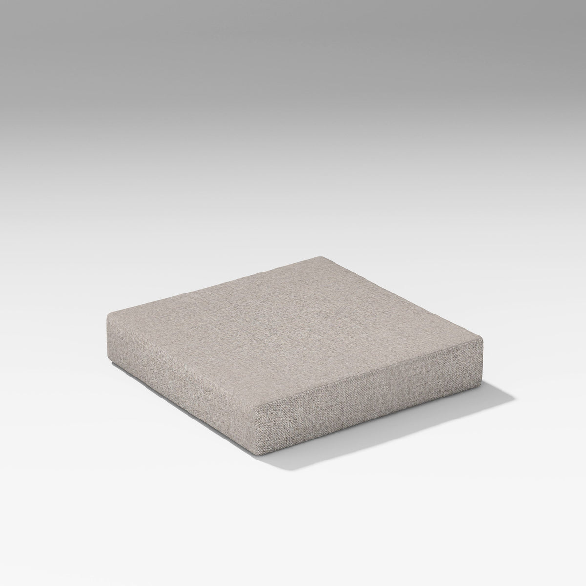 POLYWOOD PW Designer Series Latitude Modular Ottoman Seat Cushion in Weathered Tweed