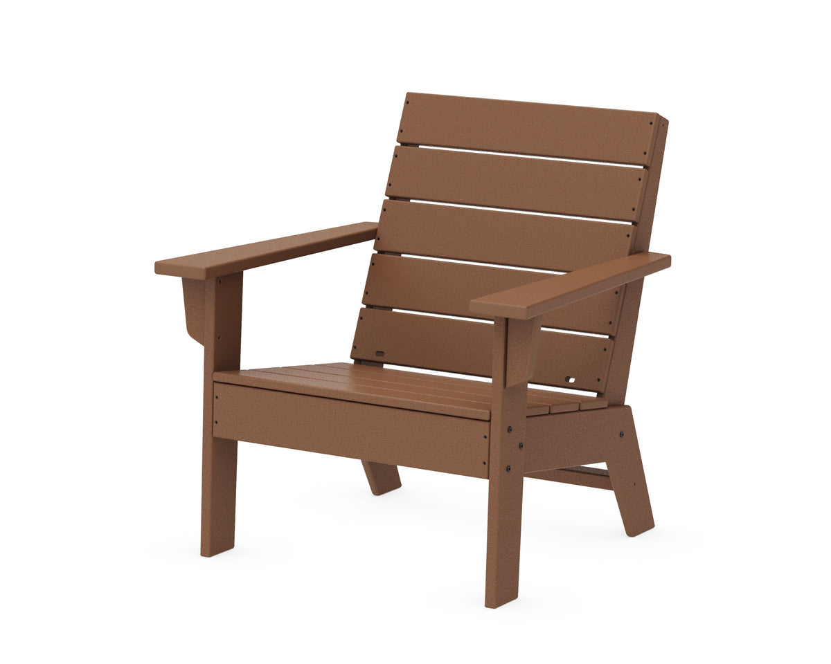 POLYWOOD Eastport Lounge Chair in Teak