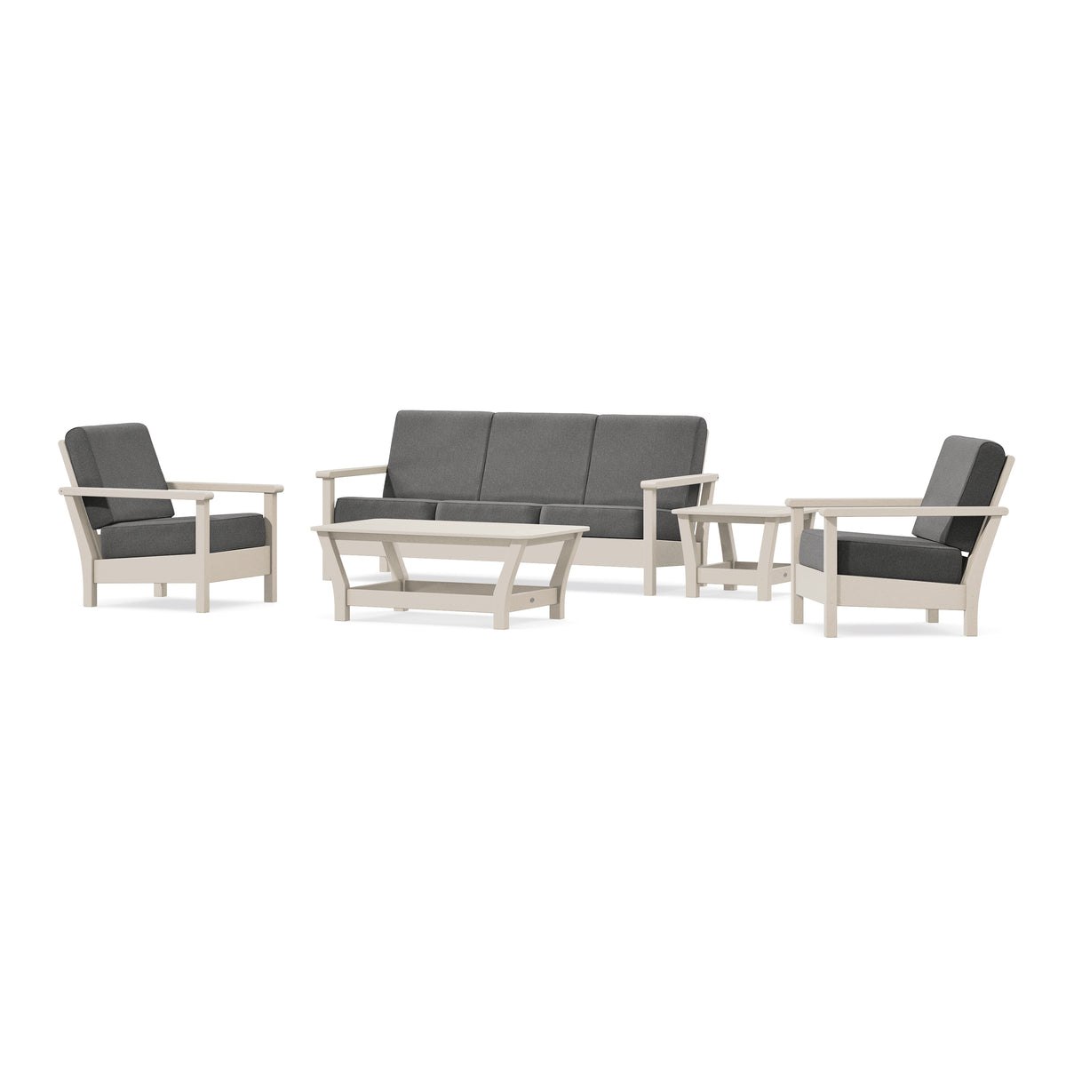 POLYWOOD Harbour 5-Piece Deep Seating Set in Sand