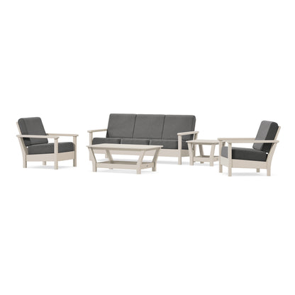 POLYWOOD Harbour 5-Piece Deep Seating Set in Sand