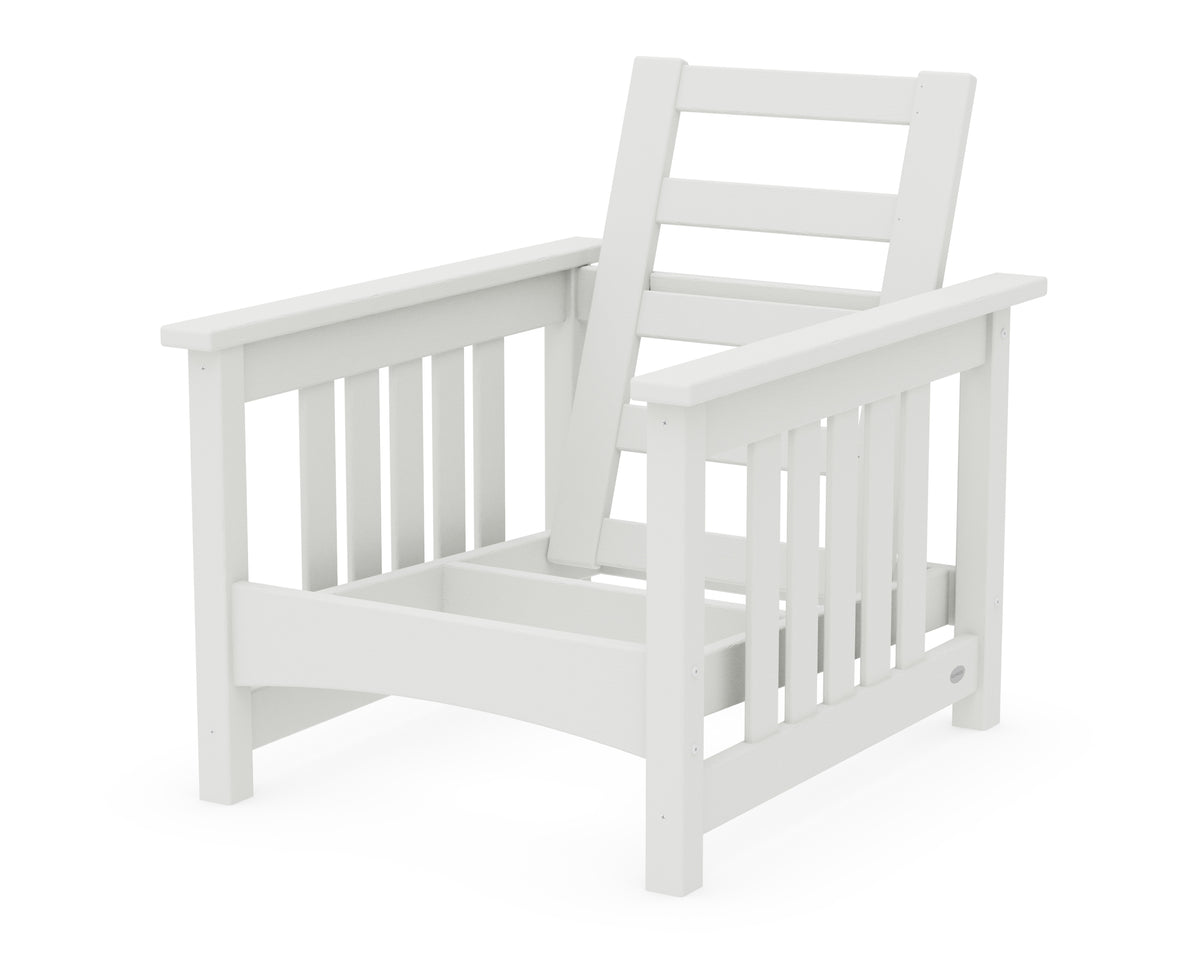 POLYWOOD Club Mission Chair Frame in Vintage White