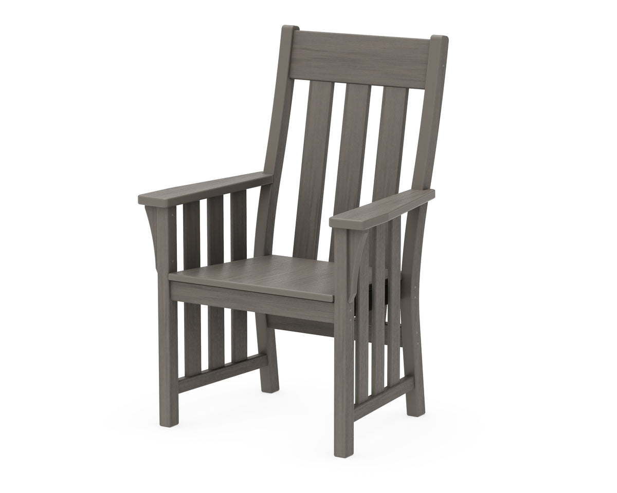POLYWOOD Acadia Dining Arm Chair in Driftwood