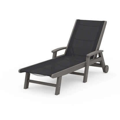 POLYWOOD Coastal Chaise with Wheels