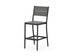 POLYWOOD Main Street Bar Side Chair in Black / Slate Grey
