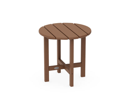 POLYWOOD Round 18" Side Table in Teak