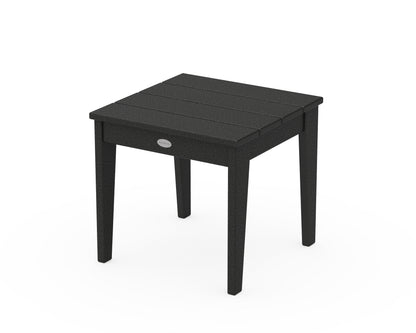 POLYWOOD Newport 18" Side Table in Black