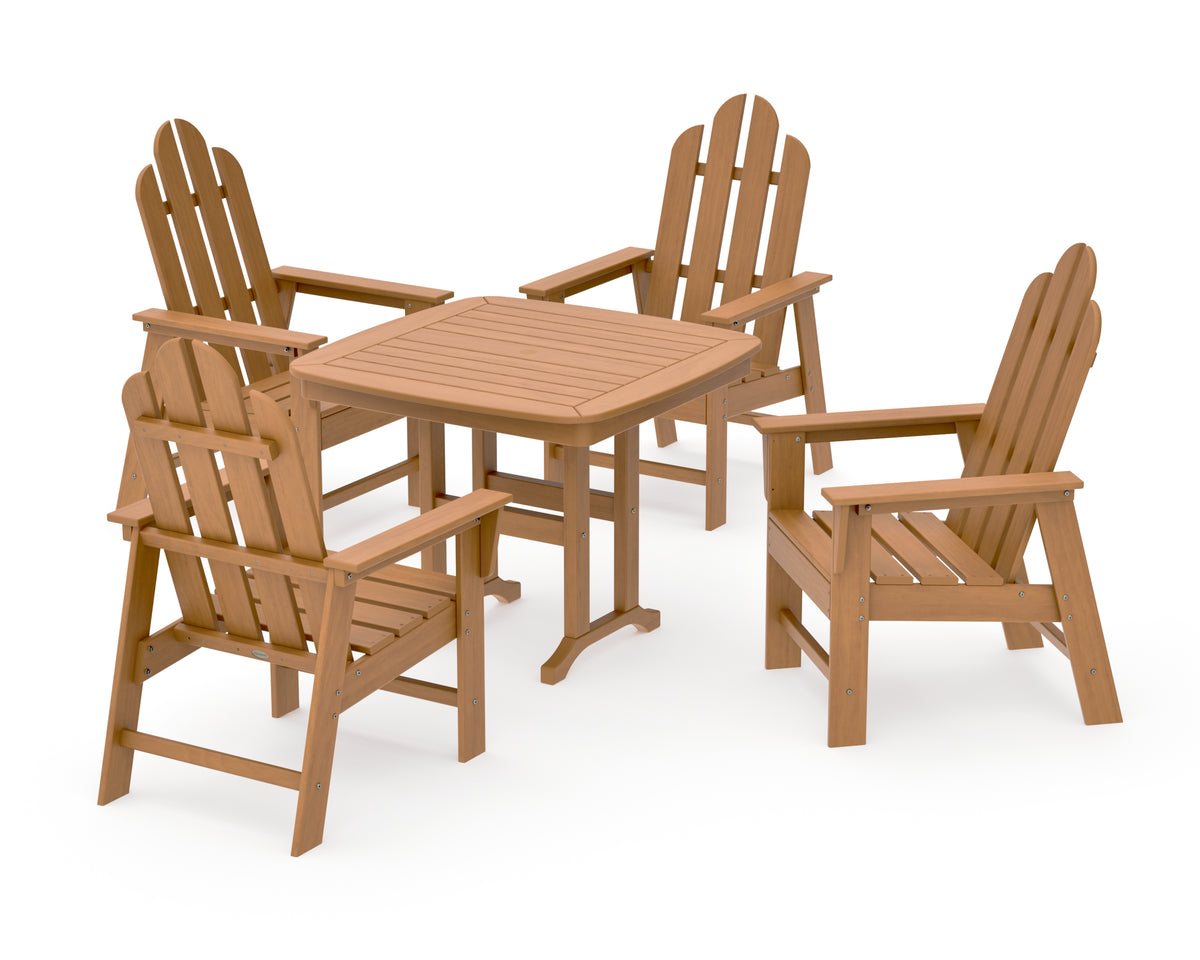 POLYWOOD Long Island 5-Piece Dining Set in Natural