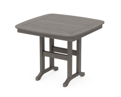 POLYWOOD Nautical 37" Dining Table in Driftwood