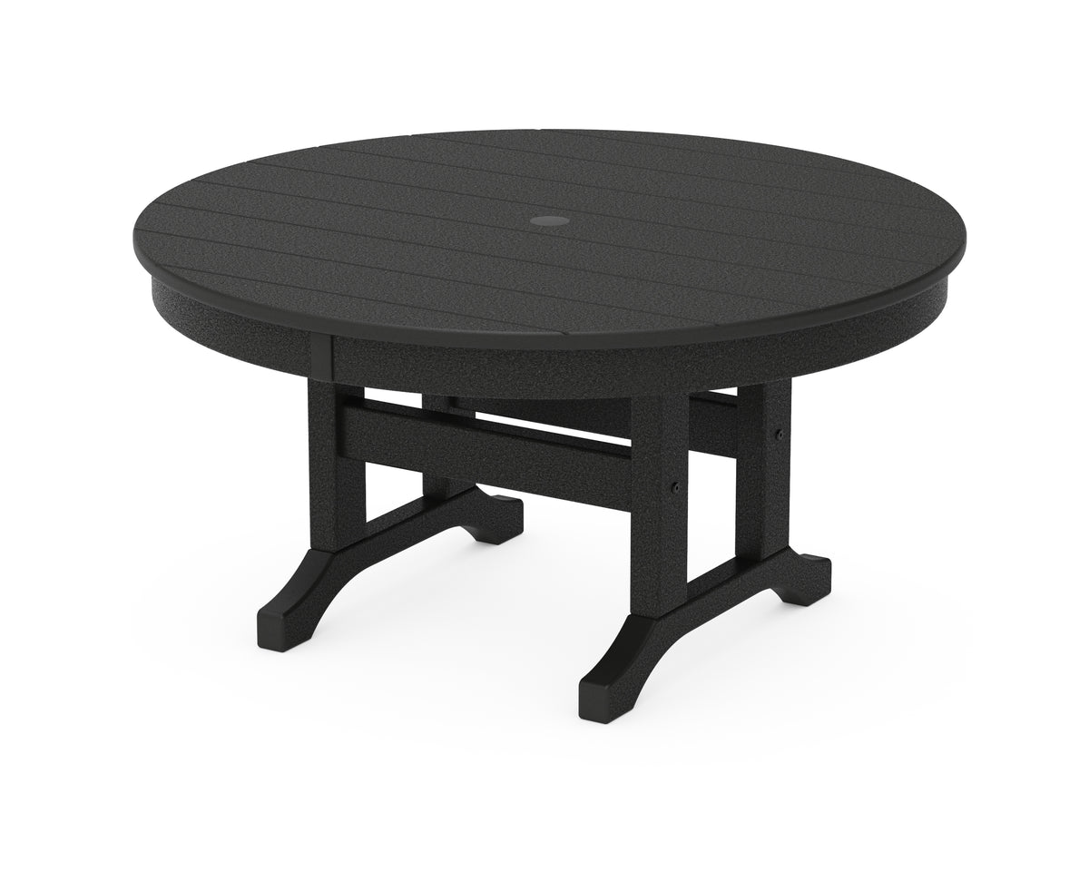 POLYWOOD Round 36" Conversation Table in Black