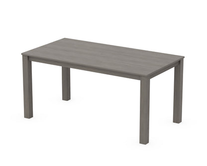 POLYWOOD Studio Parsons 34" X 64" Dining Table in Driftwood