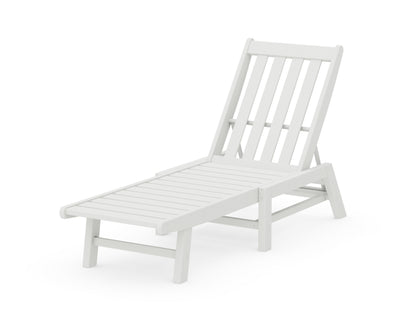 POLYWOOD Vineyard Chaise in White