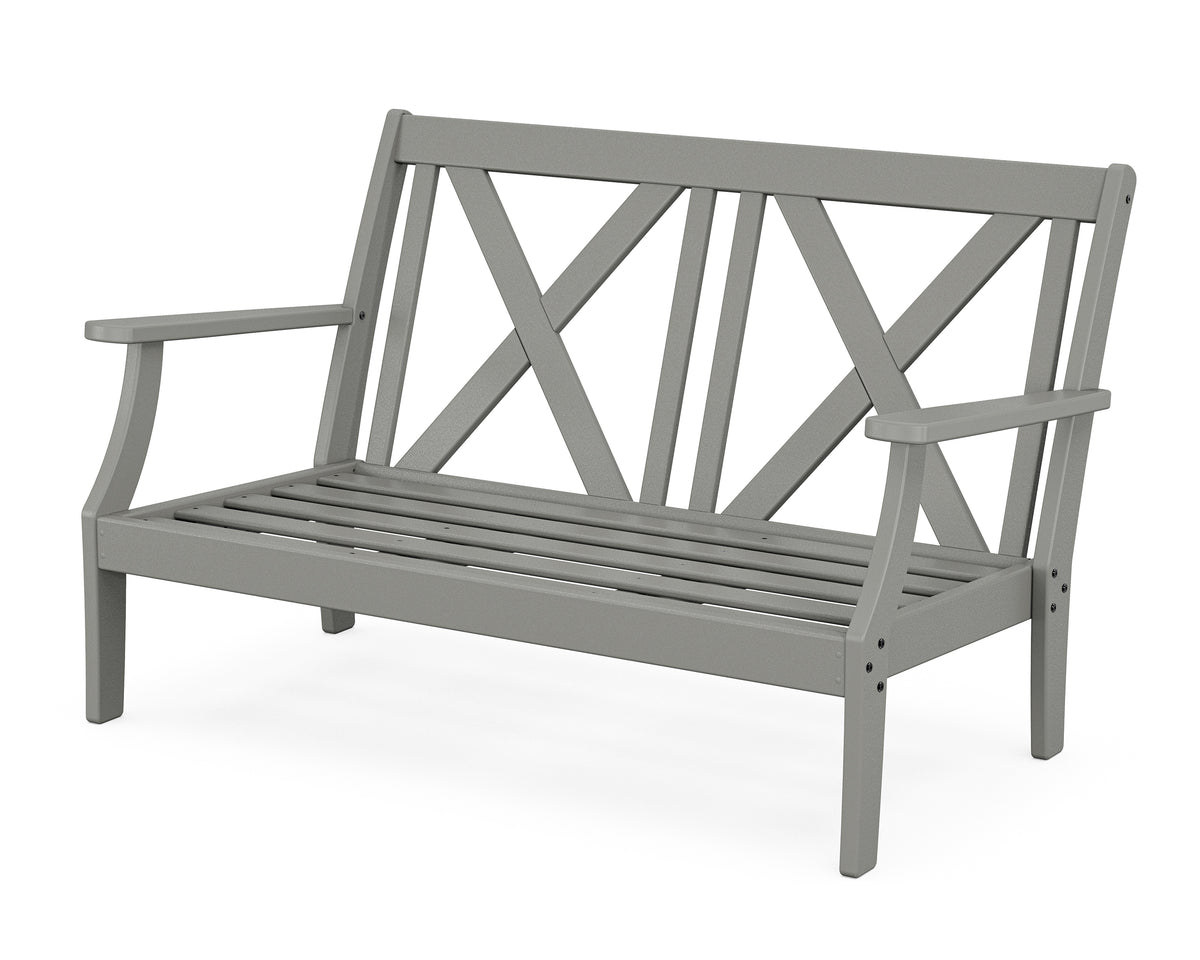 POLYWOOD Braxton Deep Seating Loveseat Frame in Slate Grey
