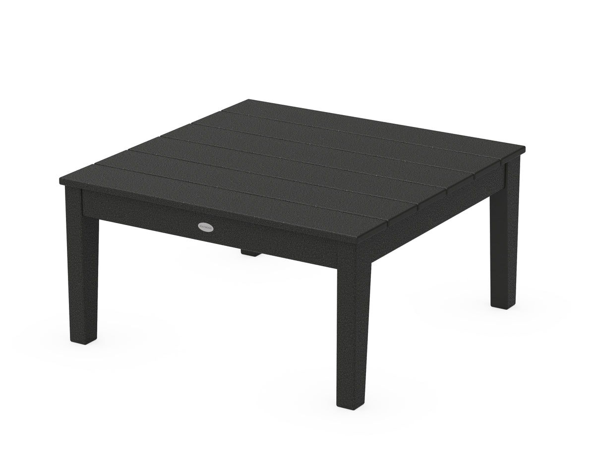 POLYWOOD Newport 36" Conversation Table in Black