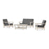POLYWOOD Harbour 4-Piece Deep Seating Set in Sand