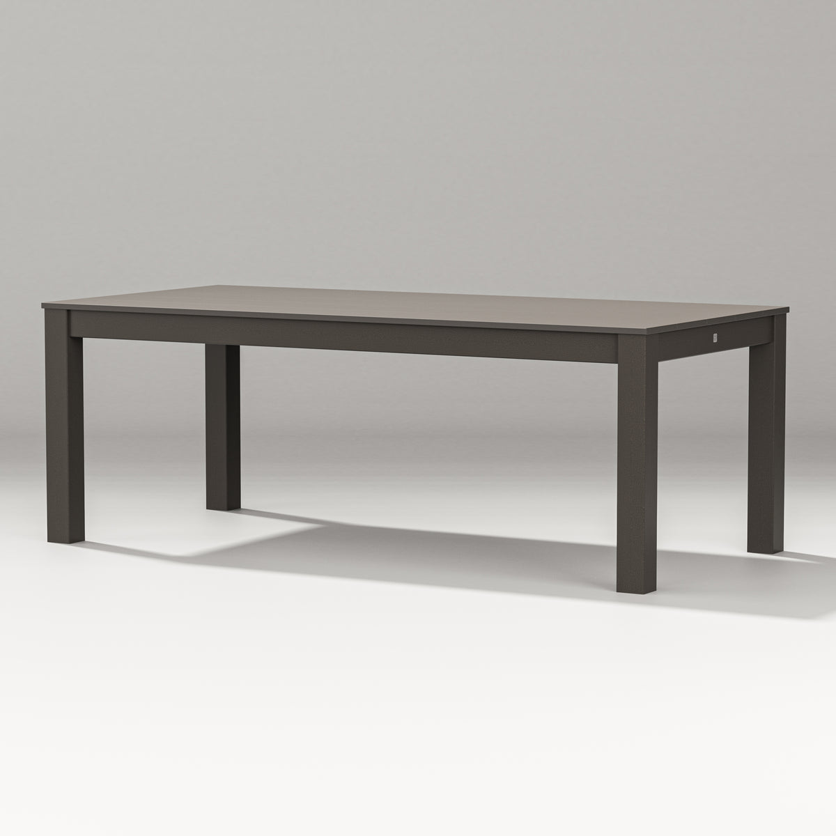 POLYWOOD 84" Parsons Dining Table in Vintage Coffee