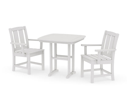 POLYWOOD Mission 3-Piece Dining Set in Vintage White