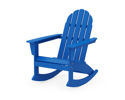 POLYWOOD Vineyard Adirondack Rocking Chair in Pacific Blue