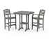 POLYWOOD Savannah 3-Piece Bar Set in Slate Grey