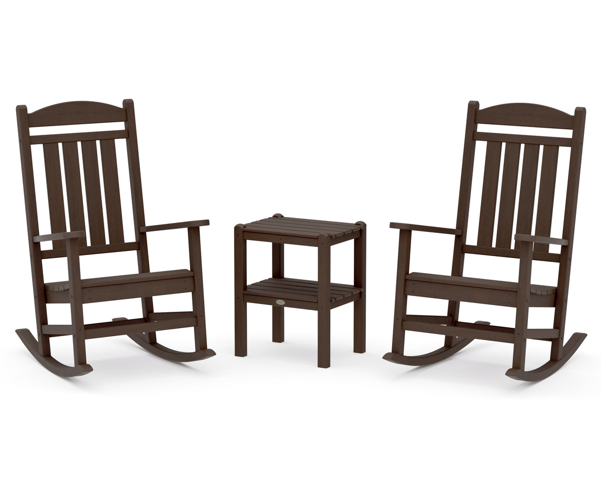 POLYWOOD Presidential 3-Piece Rocker Set in Kona