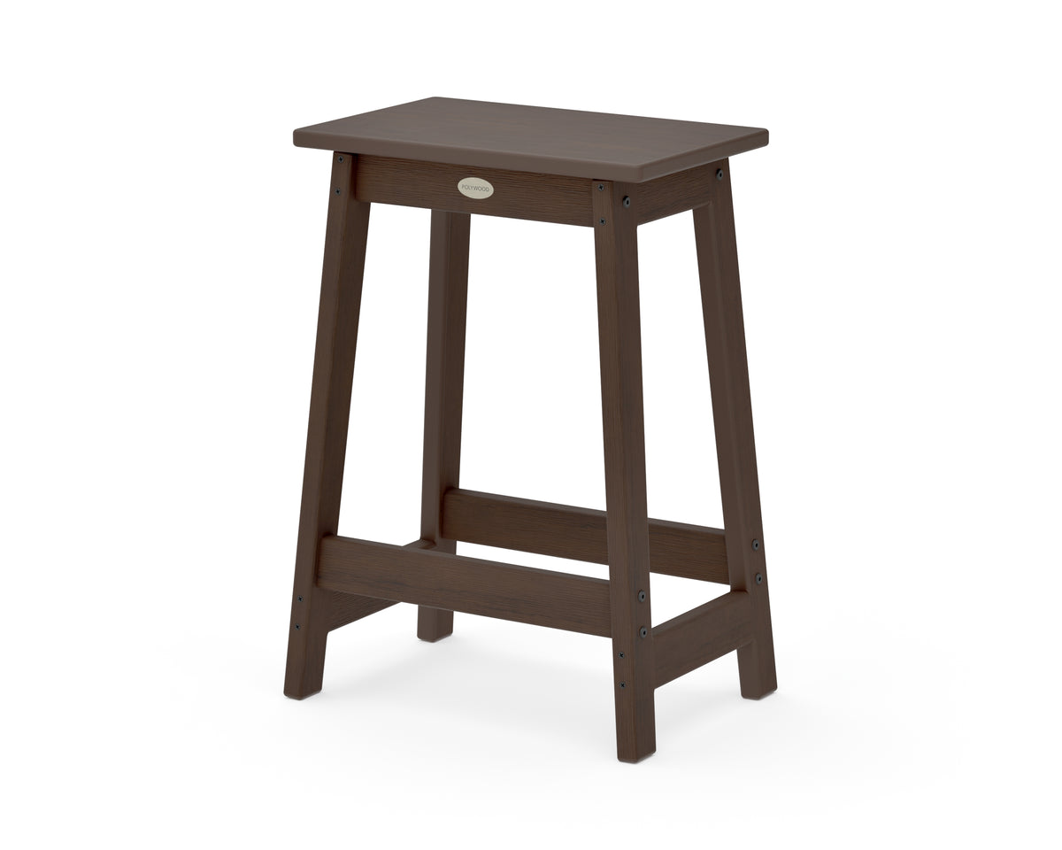 POLYWOOD Modern Studio Counter Stool in Kona