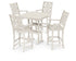 POLYWOOD Country Living Wovendale 5-Piece Farmhouse Bar Set with Trestle Legs in Sand