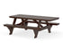 POLYWOOD Rockford 85” ADA Picnic Table in Mahogany