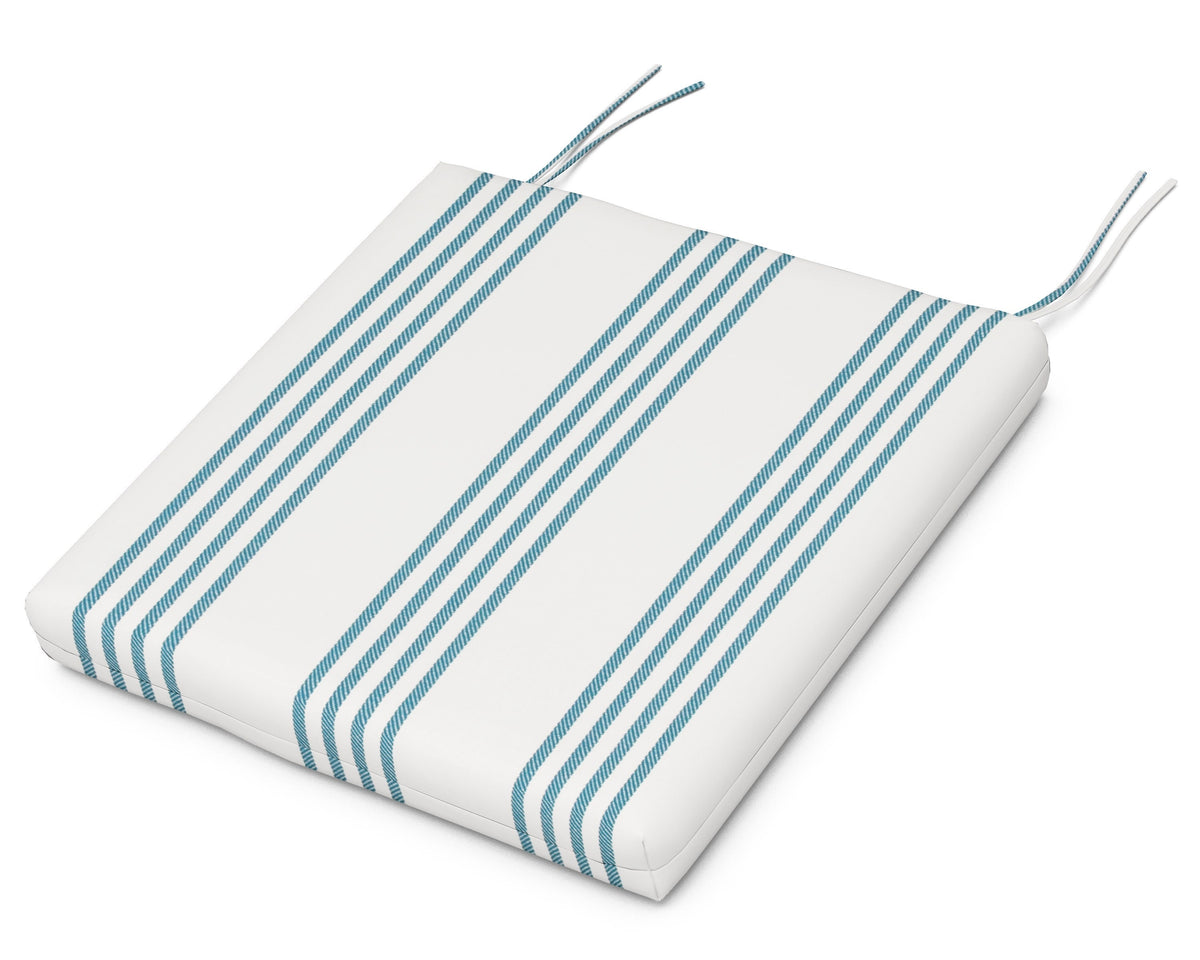 POLYWOOD Seat Cushion - 16.5"D x 17.5"W x 2.5"H in Shade Lagoon