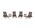 POLYWOOD Nautical Chaise 6-Piece Set in Mahogany