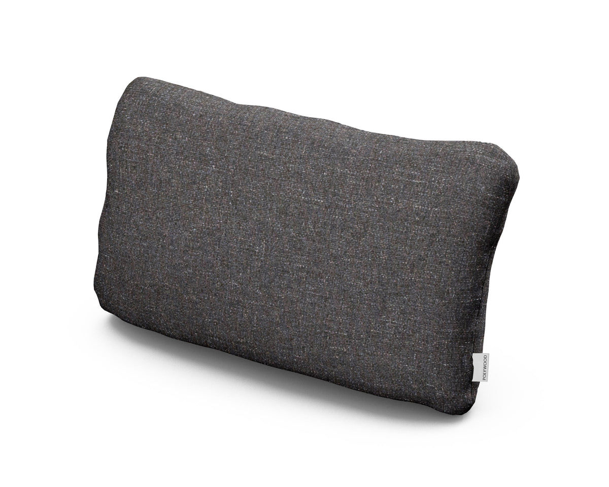POLYWOOD Outdoor Lumbar Pillow in Ash Charcoal