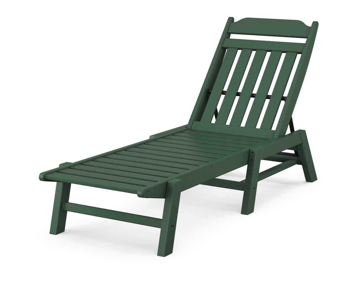 POLYWOOD Cottage Chaise in Green