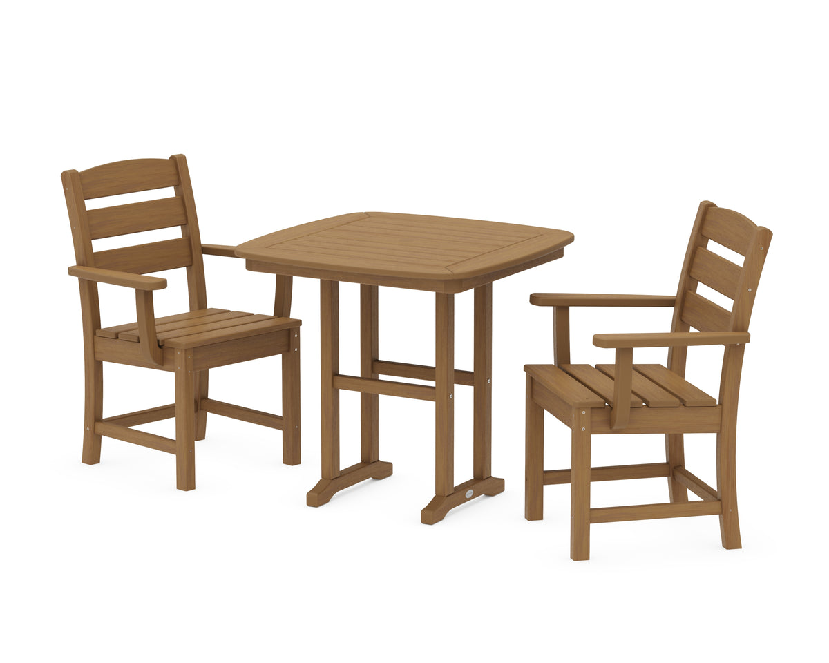 POLYWOOD Lakeside 3-Piece Dining Set in Natural