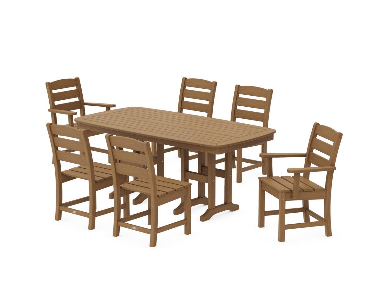 POLYWOOD Lakeside 7-Piece Dining Set in Natural