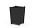 POLYWOOD Nautical Large Tapered Square Planter Box in Black