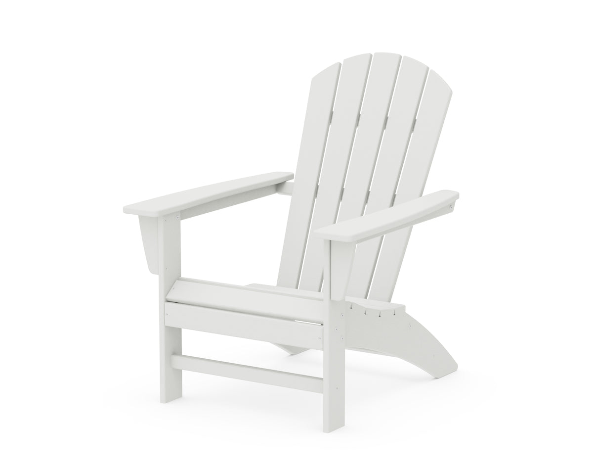 POLYWOOD Nautical Adirondack Chair in Vintage White
