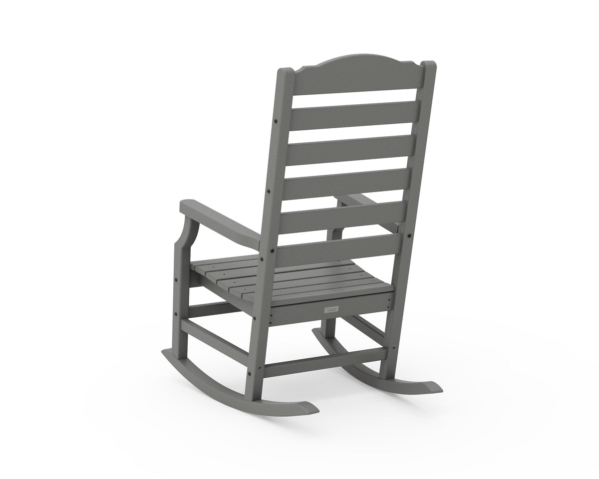 Alternate view of the POLYWOOD Savannah Rocking Chair in Slate Grey