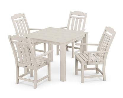 POLYWOOD Cottage 5-Piece Parsons Dining Set in Sand