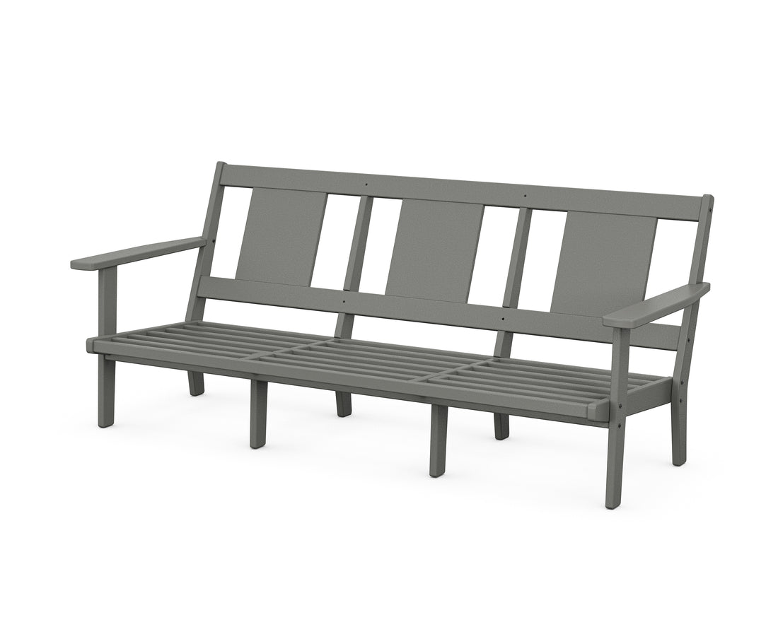 POLYWOOD Prairie Deep Seating Sofa Frame in Slate Grey