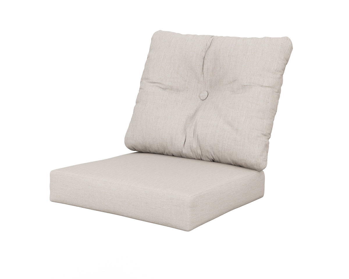POLYWOOD Vineyard Seat/Back Cushion in Cast Ash