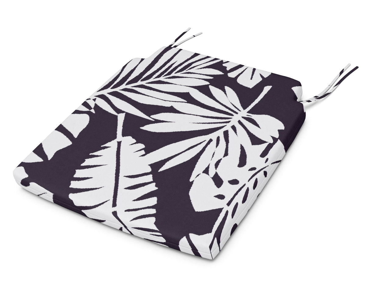POLYWOOD Savannah Dining Seat Pad in Leaf Navy