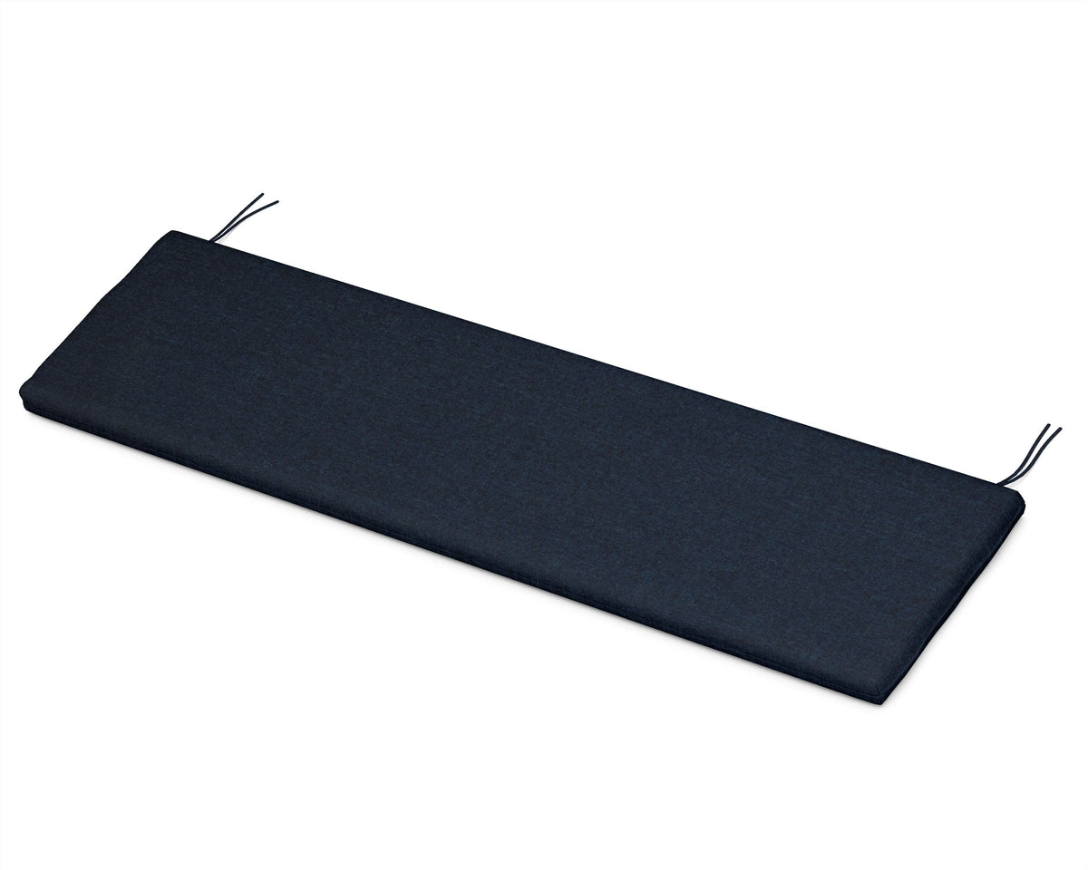 POLYWOOD Bench Seat Cushion - 17.25"D x 56.5"W x 2.5"H in Marine Indigo