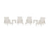 POLYWOOD Captain Chaise 6-Piece Set with Arms in Sand