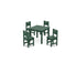 POLYWOOD Toddler 5-Piece Dining Set in Green