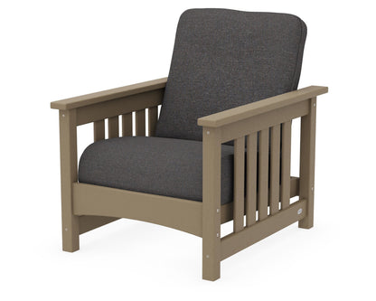 POLYWOOD Club Mission Chair in Vintage Sahara / Ash Charcoal