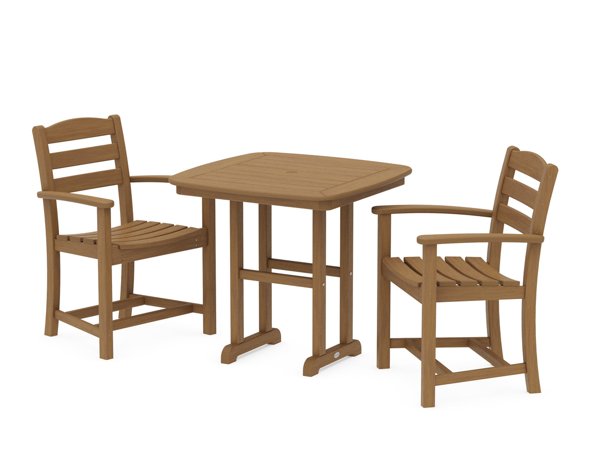 POLYWOOD La Casa Café 3-Piece Dining Set in Natural