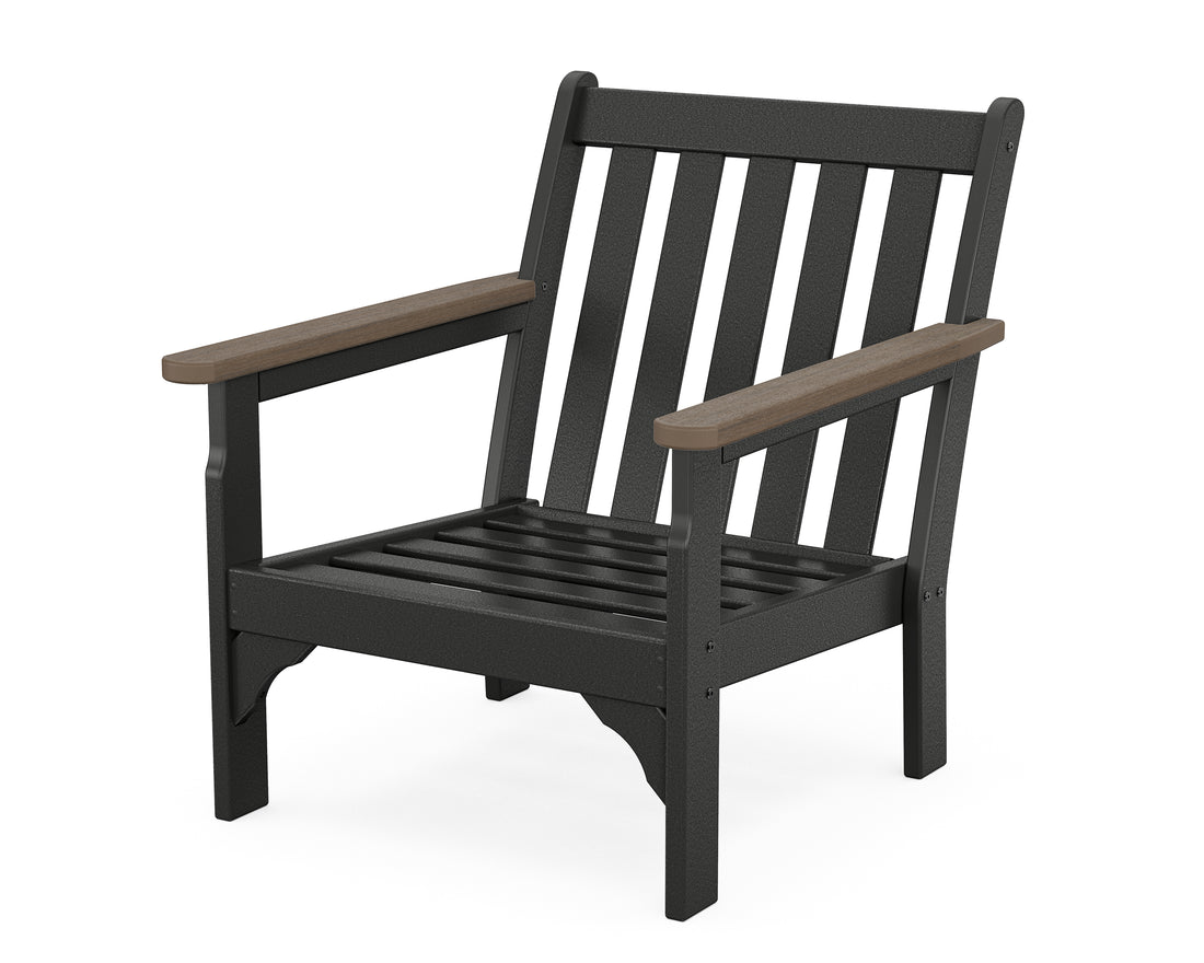 POLYWOOD Vineyard Chair Frame in Black / Kona