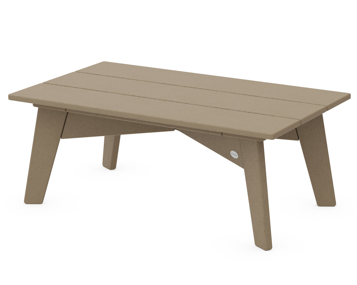 POLYWOOD Riviera Modern Coffee Table in Vintage Sahara