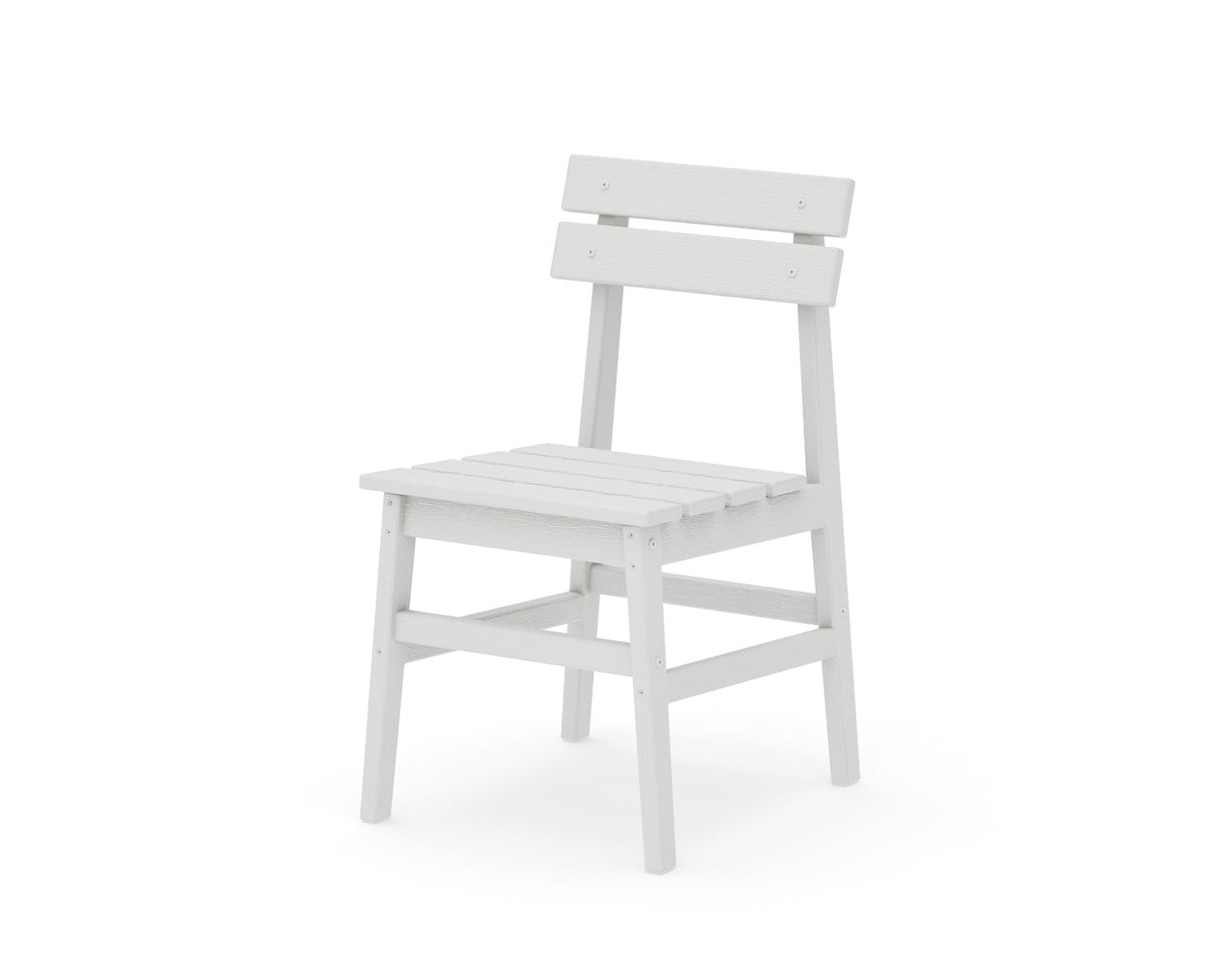 POLYWOOD Modern Studio Plaza Chair (Single) in Vintage White