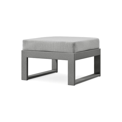 POLYWOOD Modular Ottoman - Modern in Slate Grey / Granite